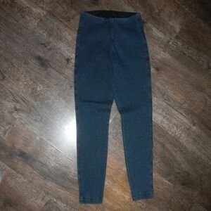 Lysse Denim Leggings High Waist‎ Pull On Dark Wash XS